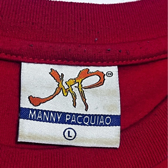 Manny Pacquiao 50th Victory Graphic T-shirt. Red Men's Size Large - Picture 4 of 7